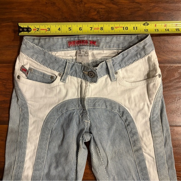 Parasuco Blue and White Striped Jeans - Picture 4 of 8